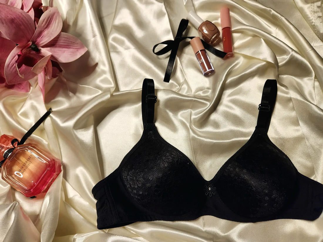 Padded Bra | Beige &amp; Black | Ultimate Comfort And Lift