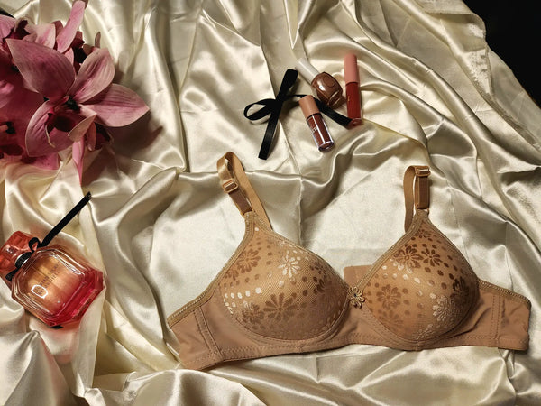 Padded Bra | Beige &amp; Black | Ultimate Comfort And Lift