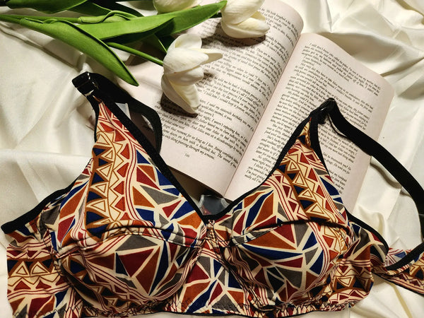 Printed Cotton Bra | Multiple Colors