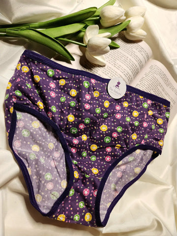 Printed Soft Panties | Purple