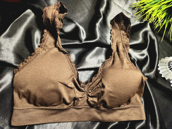 Padded Bra with Lace Details | Free Size