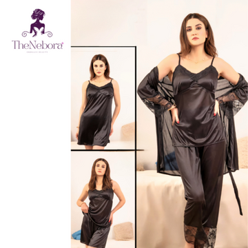 Luxurious 5-Piece Nighty Set – Complete Elegance & Comfort