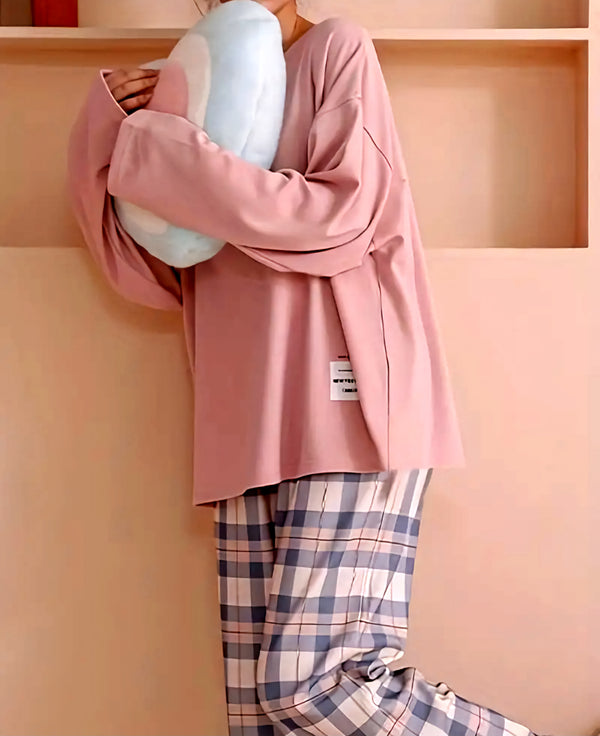 Spring and Autumn Casual Long Sleeve Pajama Set