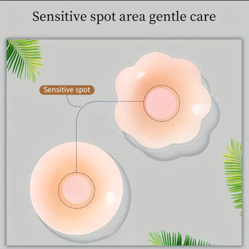 2pcs Reusable Silicone Nipple Covers: Seamless Invisible Self-Adhesive Anti-Bulge Nipple Stickers