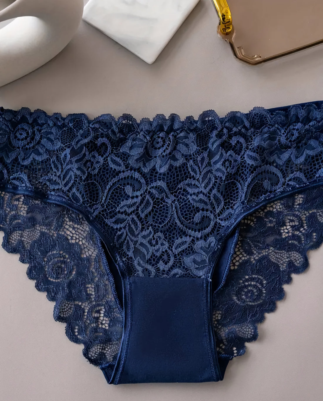 Solid Lace Briefs: Sexy, Comfy, and Breathable Women's Underwear