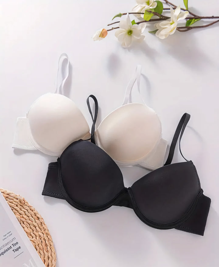 Simple Solid Seamless Bra - Comfy & Breathable Push-Up Bra for Women - TheNebora